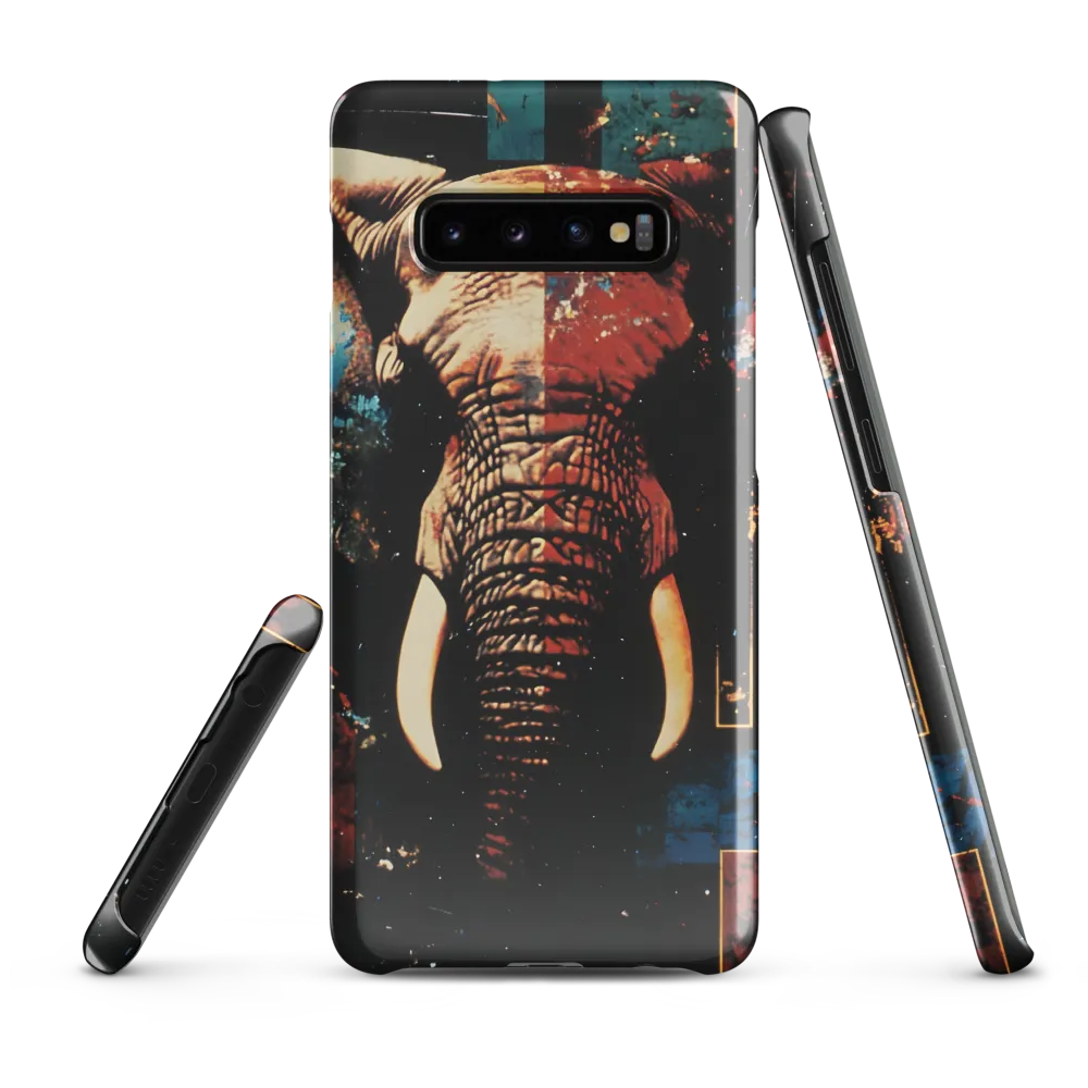 Majestic Mosaic: The Elephant | Phone Case |  S10 Plus | Snap Case | Glossy