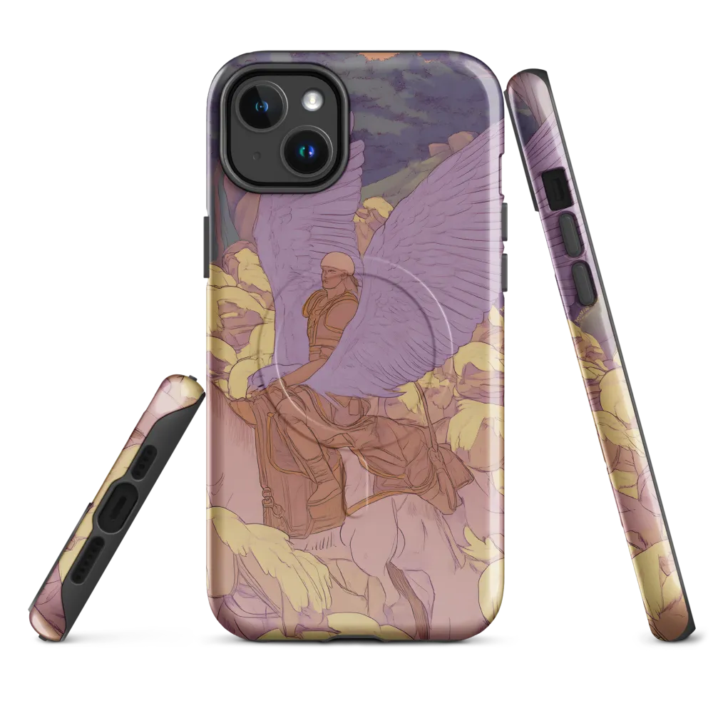The Winged Guardian | Phone Case |  14 Plus | MagSafe® Tough Case | Glossy