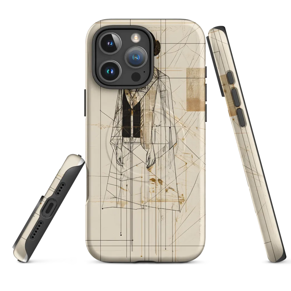 Elegance in Lines | Phone Case |  16 Pro Max | MagSafe® Tough Case | Matte