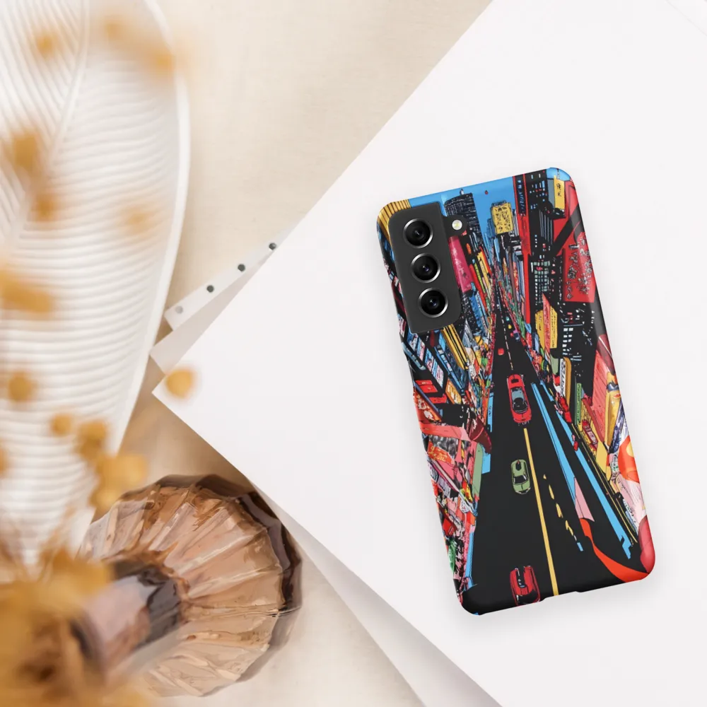 Urban Symphony: A Bird's-Eye View of Life | Phone Case |  S21 | Snap Case | Matte