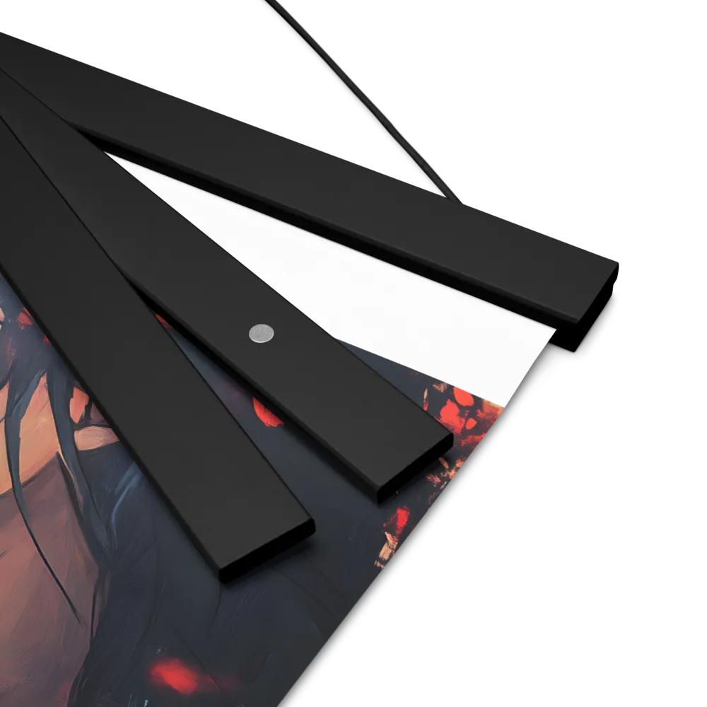 Whispers of Melancholy | Poster With Black Wood Hanger | 8″×10″