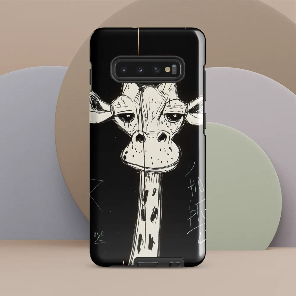 Whimsical Giraffe in Ink | Phone Case |  S10 Plus | Tough Case | Glossy