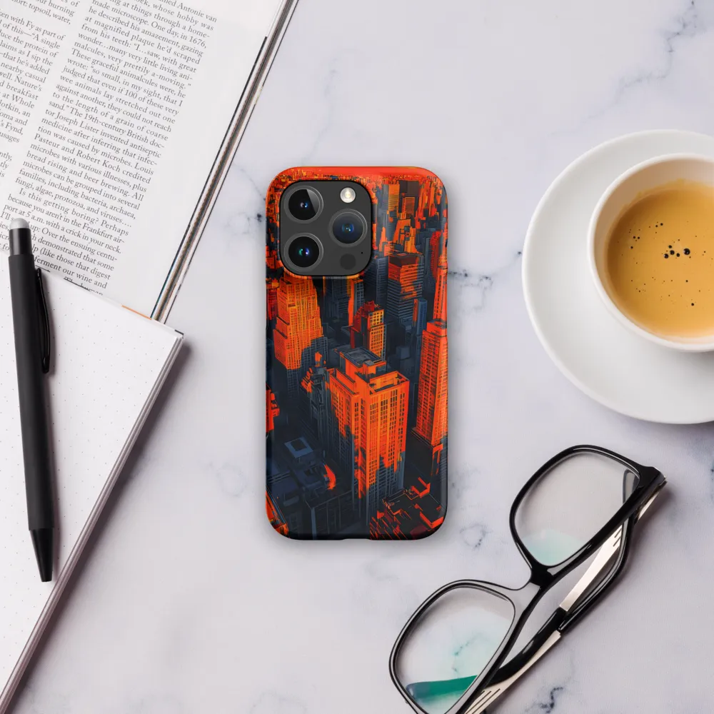 Urban Dawn: A Digital Ode to Skyscrapers | Phone Case |  16 Pro | Snap Case | Matte