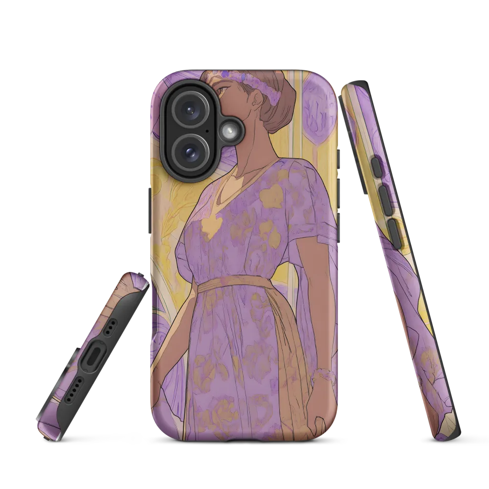 Elegance in Floral Harmony | Phone Case |  16 | Tough Case | Matte