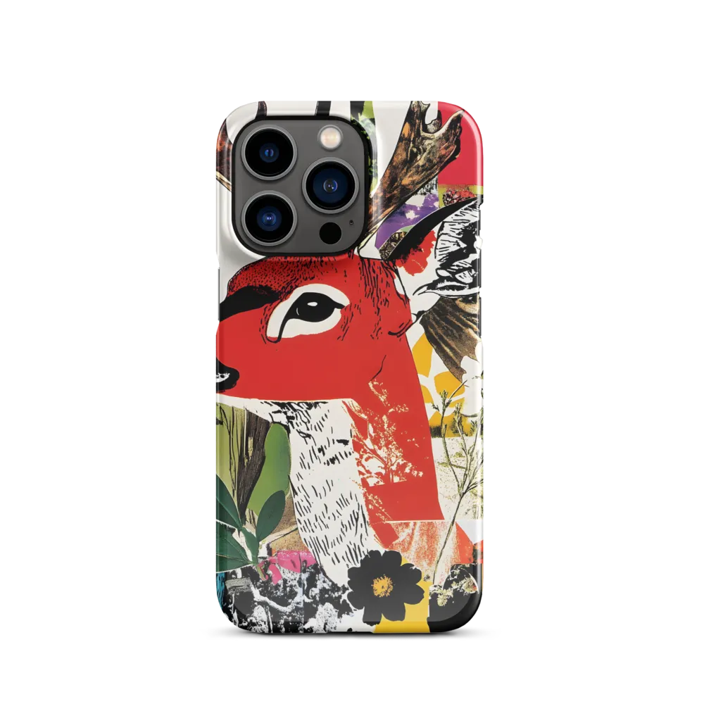 Vibrant Harmony: The Deer in Nature | Phone Case |  13 Pro | Snap Case | Glossy