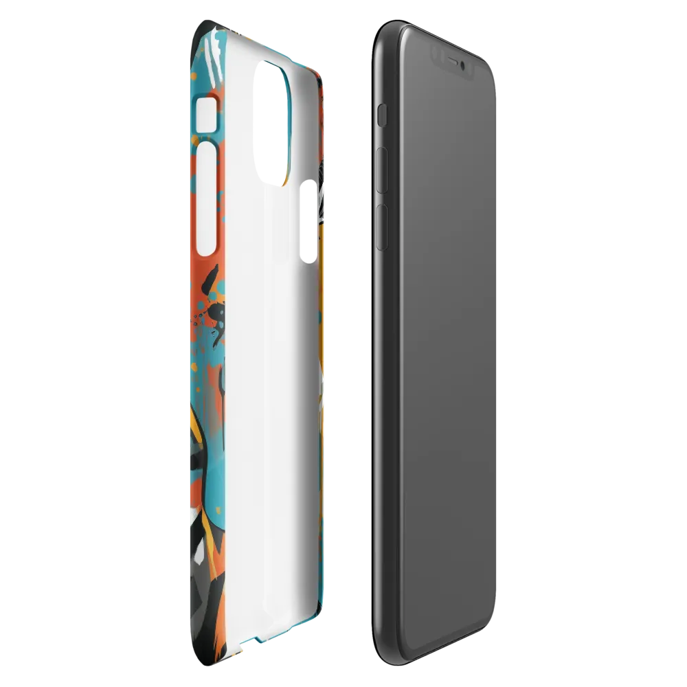 Dynamic Antelope in Vivid Abstract