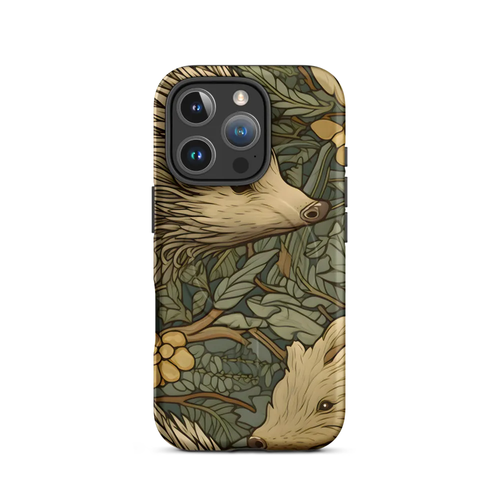 Whimsical Hedgehog Garden | Phone Case |  16 Pro | MagSafe® Tough Case | Matte