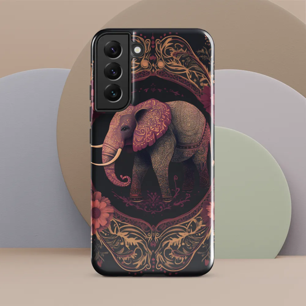 Regal Reverie: The Ornate Elephant | Phone Case |  S22 Plus | Tough Case | Glossy