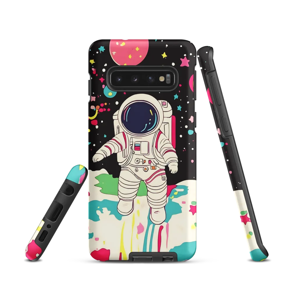 Neon Drift — Astronaut on a Pastel Moon