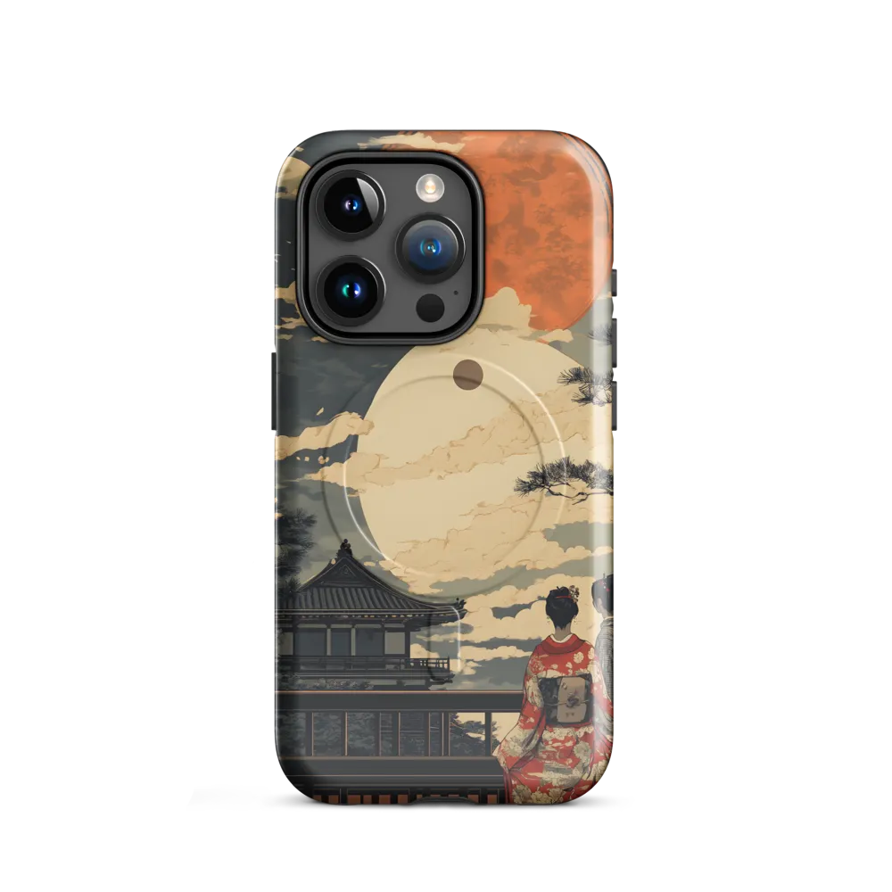 Under the Embrace of the Moon | Phone Case |  15 Pro | MagSafe® Tough Case | Glossy