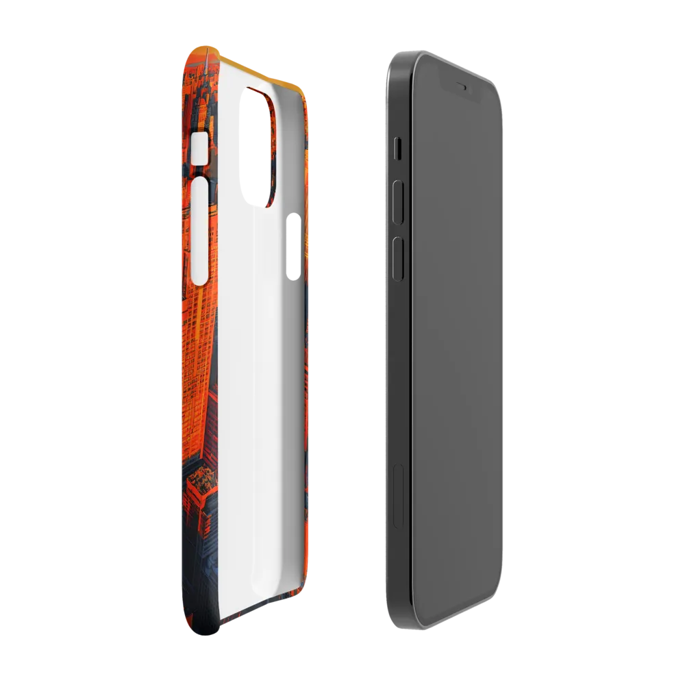 Urban Dawn: A Digital Ode to Skyscrapers | Phone Case |  12 | Snap Case | Matte