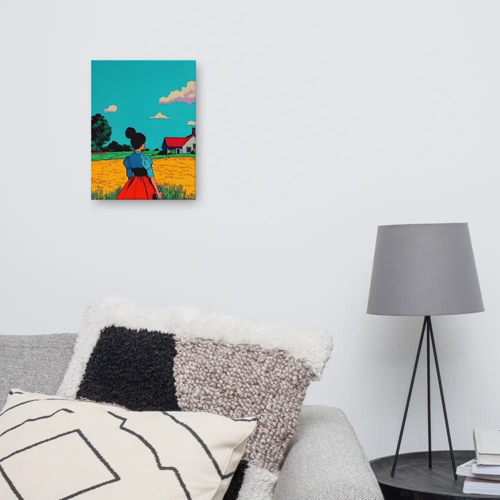 Whispers of a Sunlit Meadow | Canvas | 12″×16″