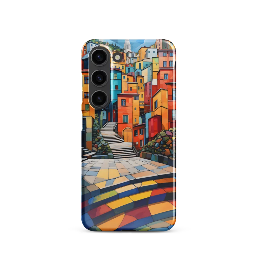 Vibrant Village: A Cubist Journey