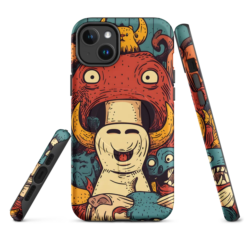 Whimsical Gathering of Creatures | Phone Case |  14 Plus | MagSafe® Tough Case | Matte