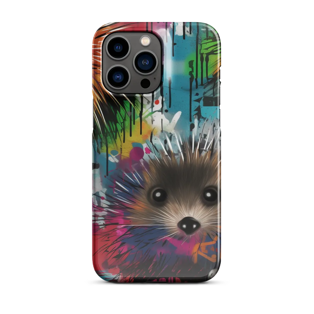 Whimsical Hedgehogs in a Kaleidoscopic Wonderland | Phone Case |  14 Pro Max | Snap Case | Glossy