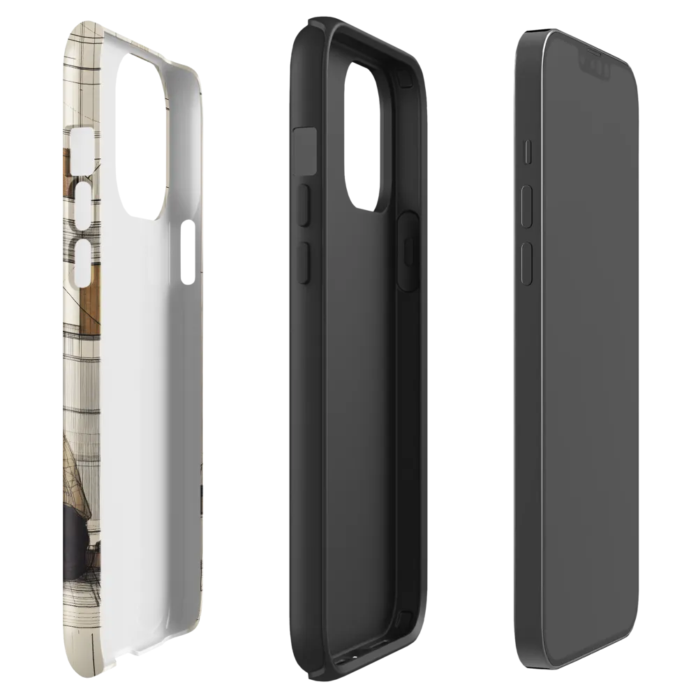 Quiet Reflections in Line | Phone Case |  13 Pro Max | Tough Case | Glossy