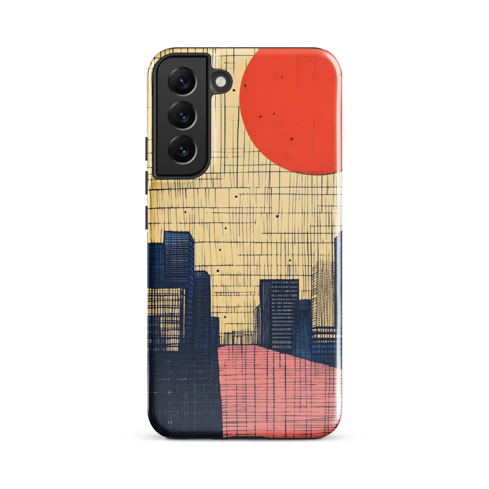 Urban Echoes: A Minimalist Cityscape