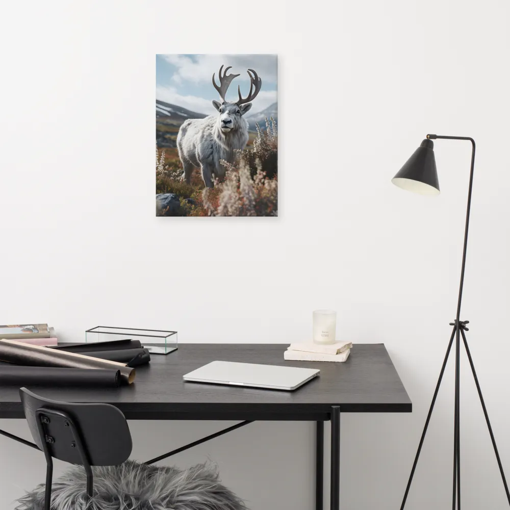 Majestic Harmony: The Reindeer in Nature | Canvas | 18″×24″