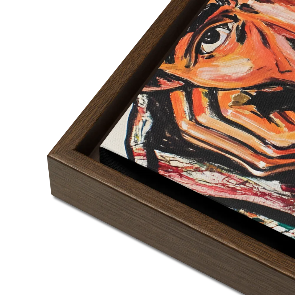 Contemplative Intensity: An Expressionist Portrait