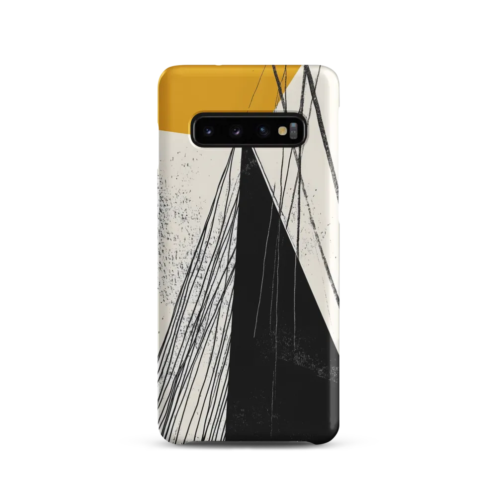 Black Triangle with Linear Strands