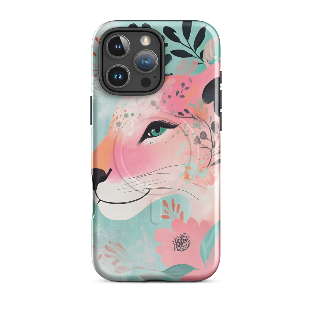 Whimsical Majesty: A Floral Lion