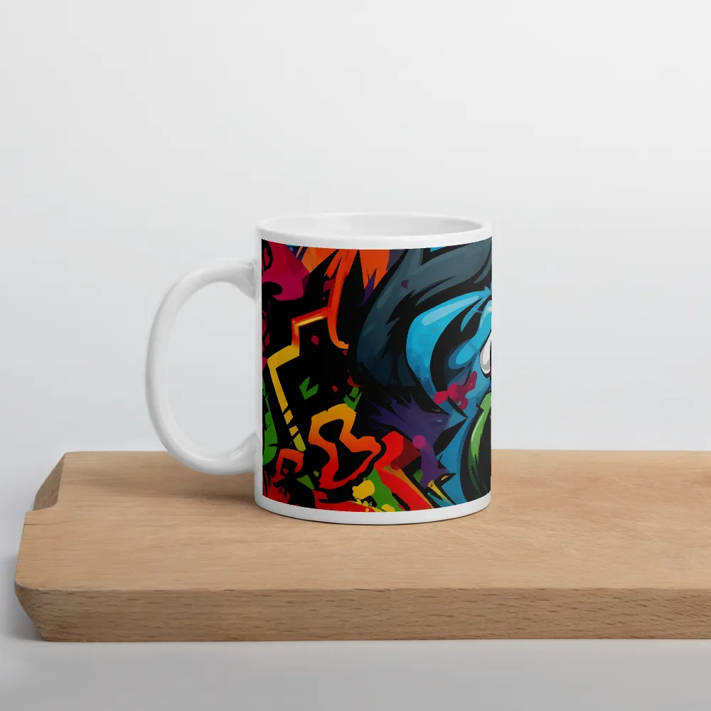 Urban Jungle: A Whimsical Monkey Parade | Mug with White inside | 11 oz