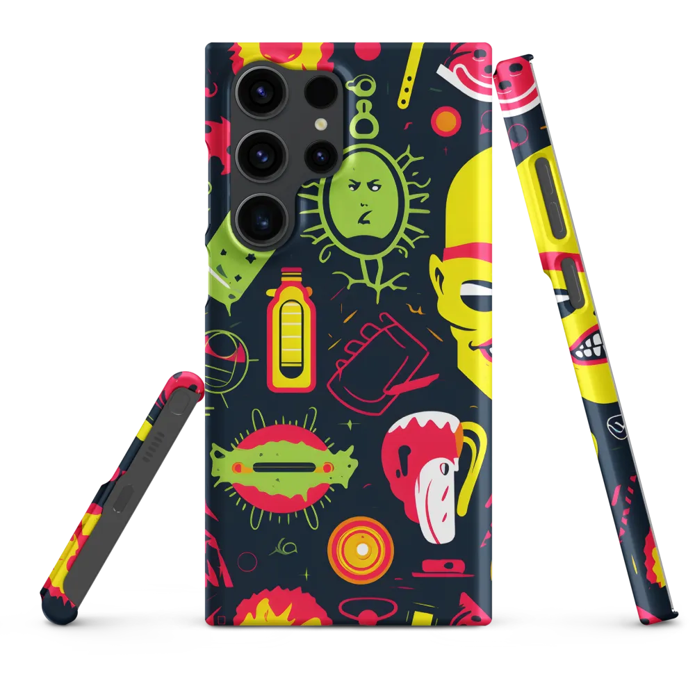 Neon Revelry: A Quirky Exploration of Modern Pop Art
