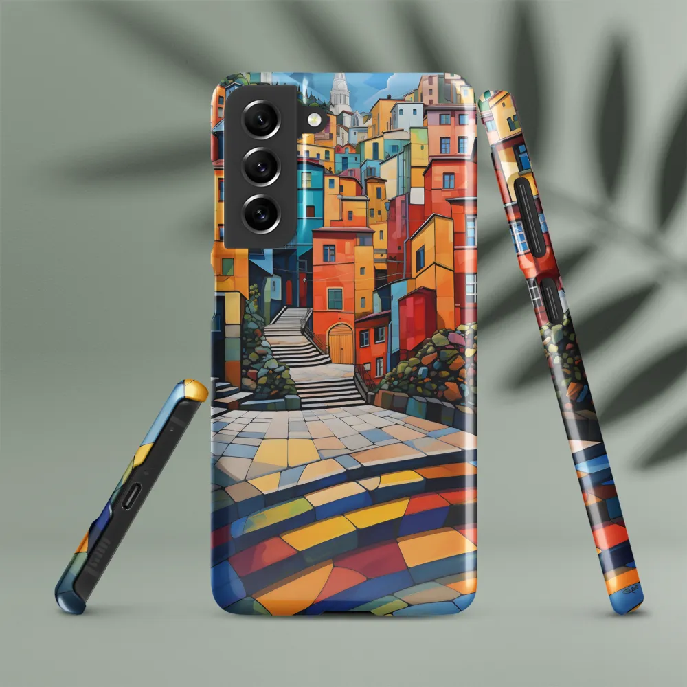 Vibrant Village: A Cubist Journey