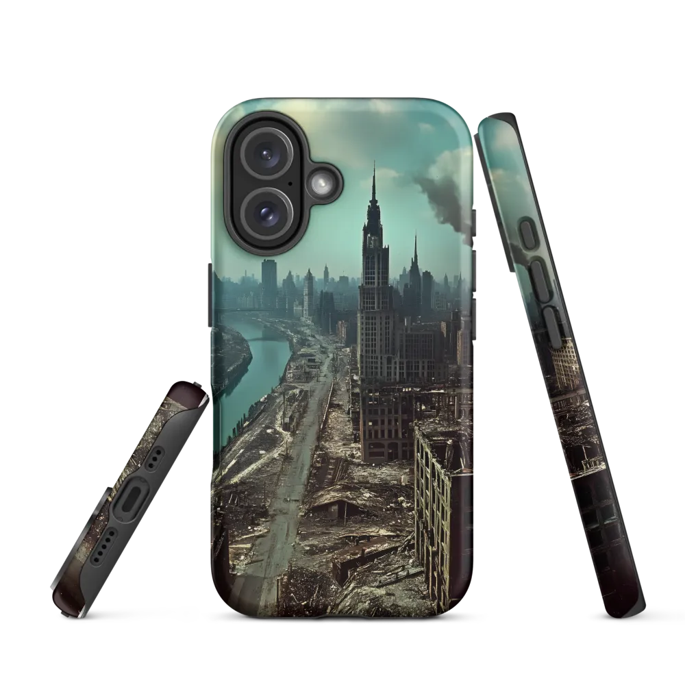 Urban Ruins: A Futuristic Reflection | Phone Case