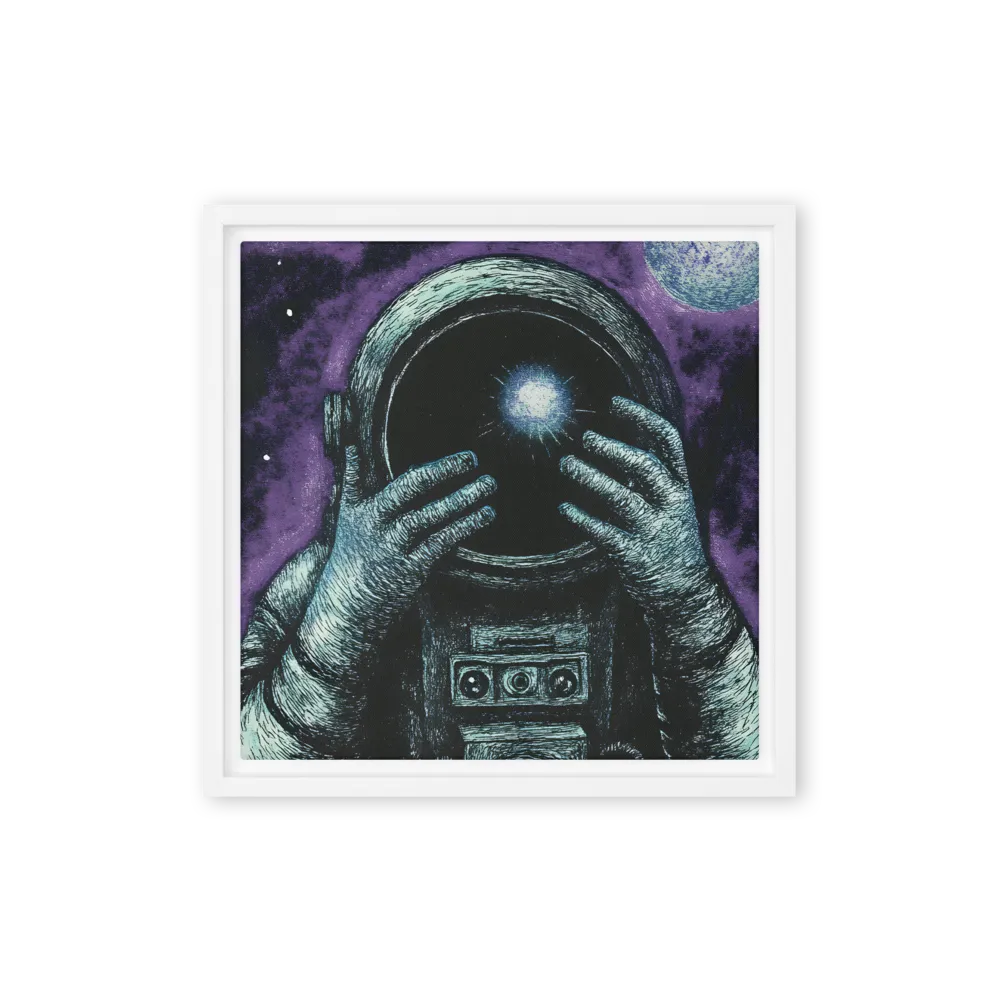 Beyond the Stars | Canvas with White Frame | 12″×12″