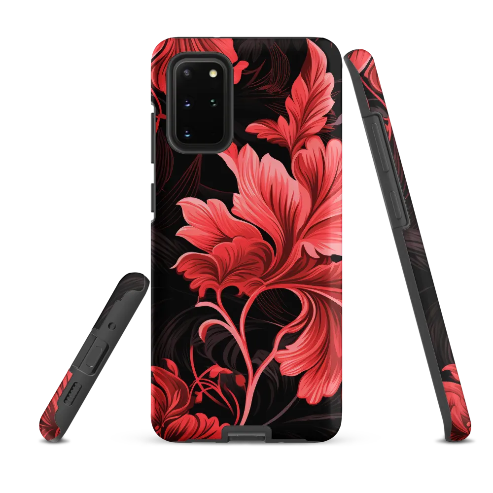 Tropical Elegance in Red