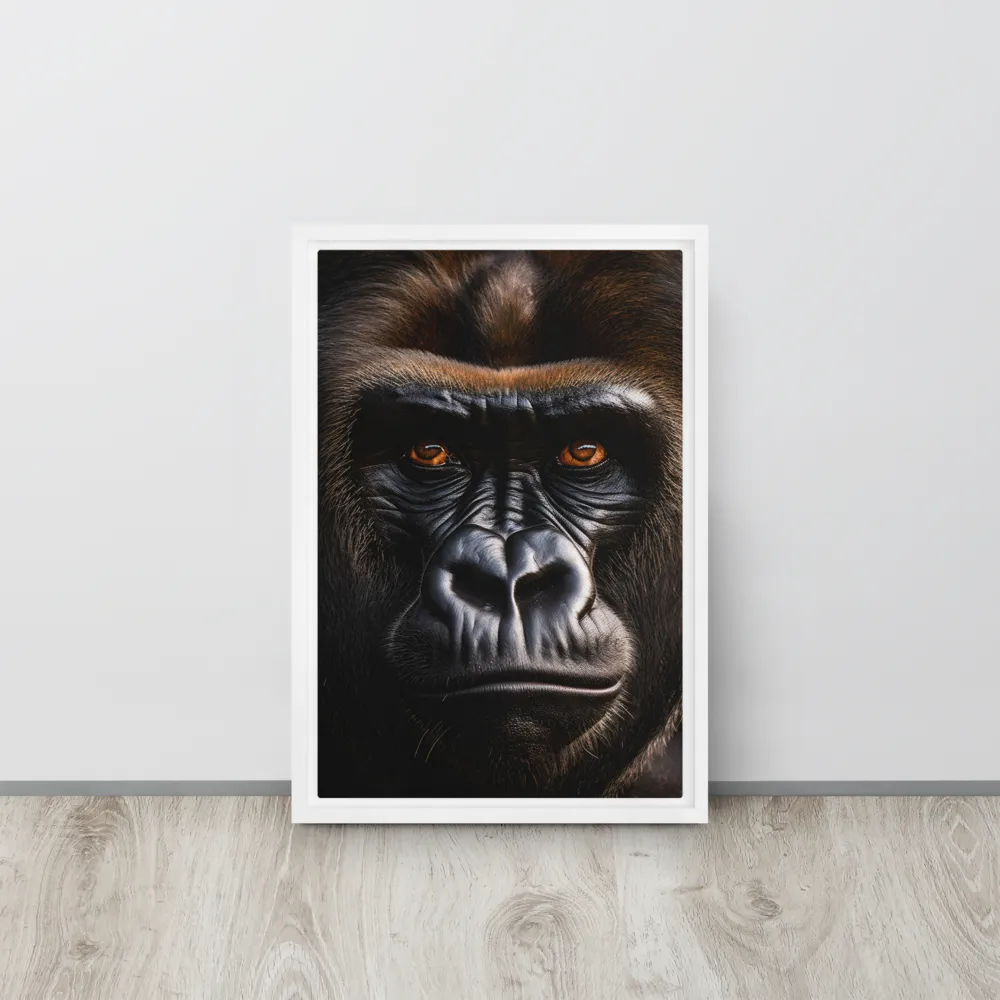 Majestic Gaze | Canvas with White Frame | 12″×18″