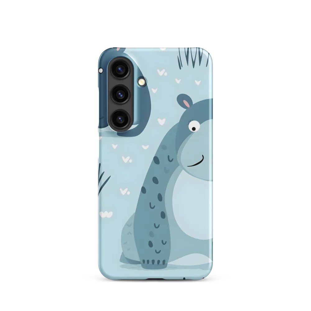 Whimsical Hippo Delight | Phone Case |  S24 | Snap Case | Matte