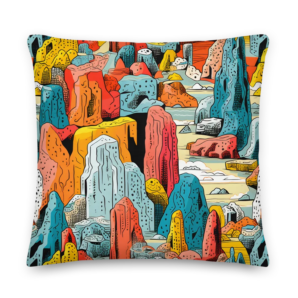 Whimsical Mountain Wonderland | Pillow | 22″×22″