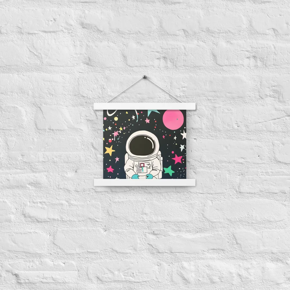 Cosmic Dreamer | Poster With White Wood Hanger | 10″×10″
