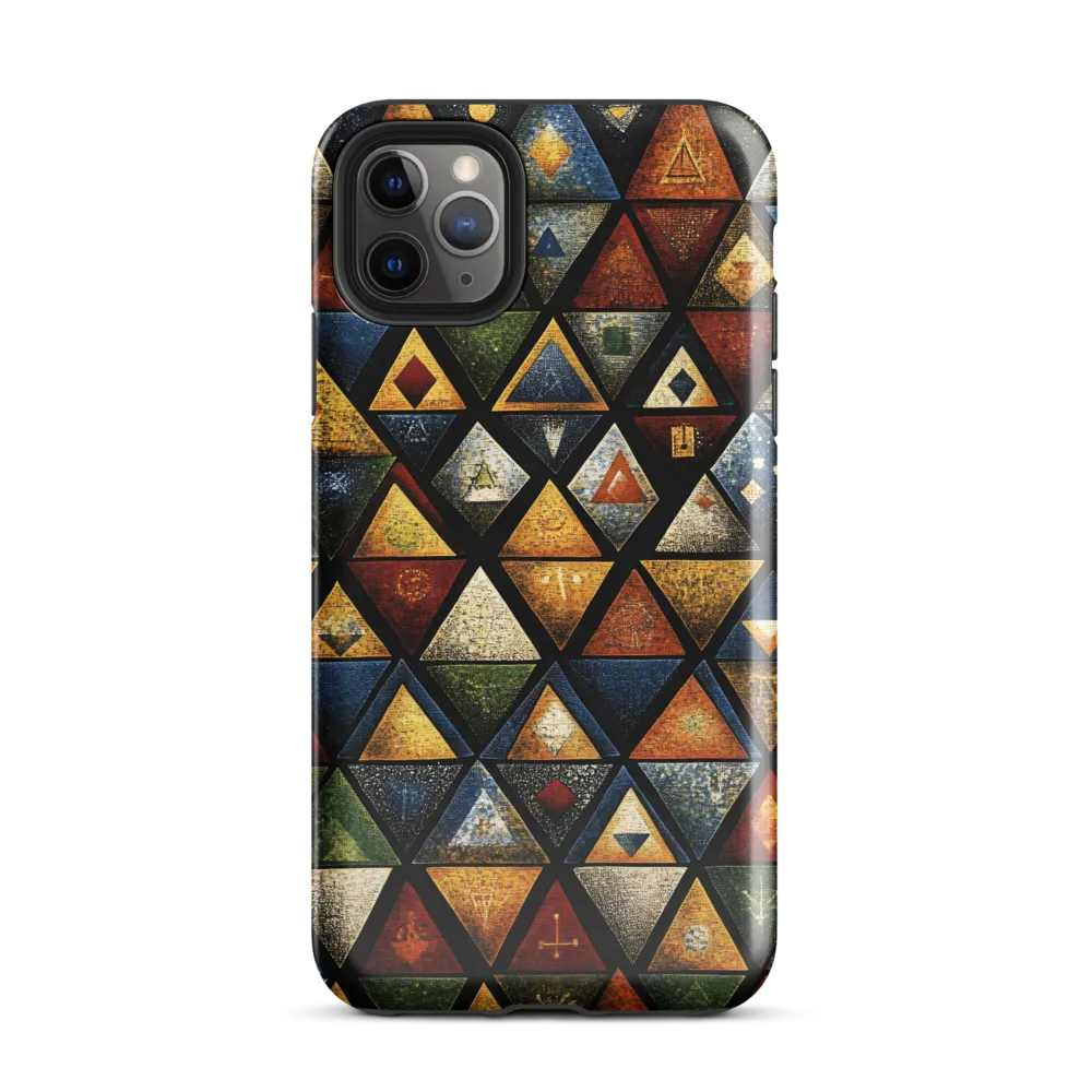 Dynamic Triangular Harmony | Phone Case |  11 Pro Max | Tough Case | Glossy