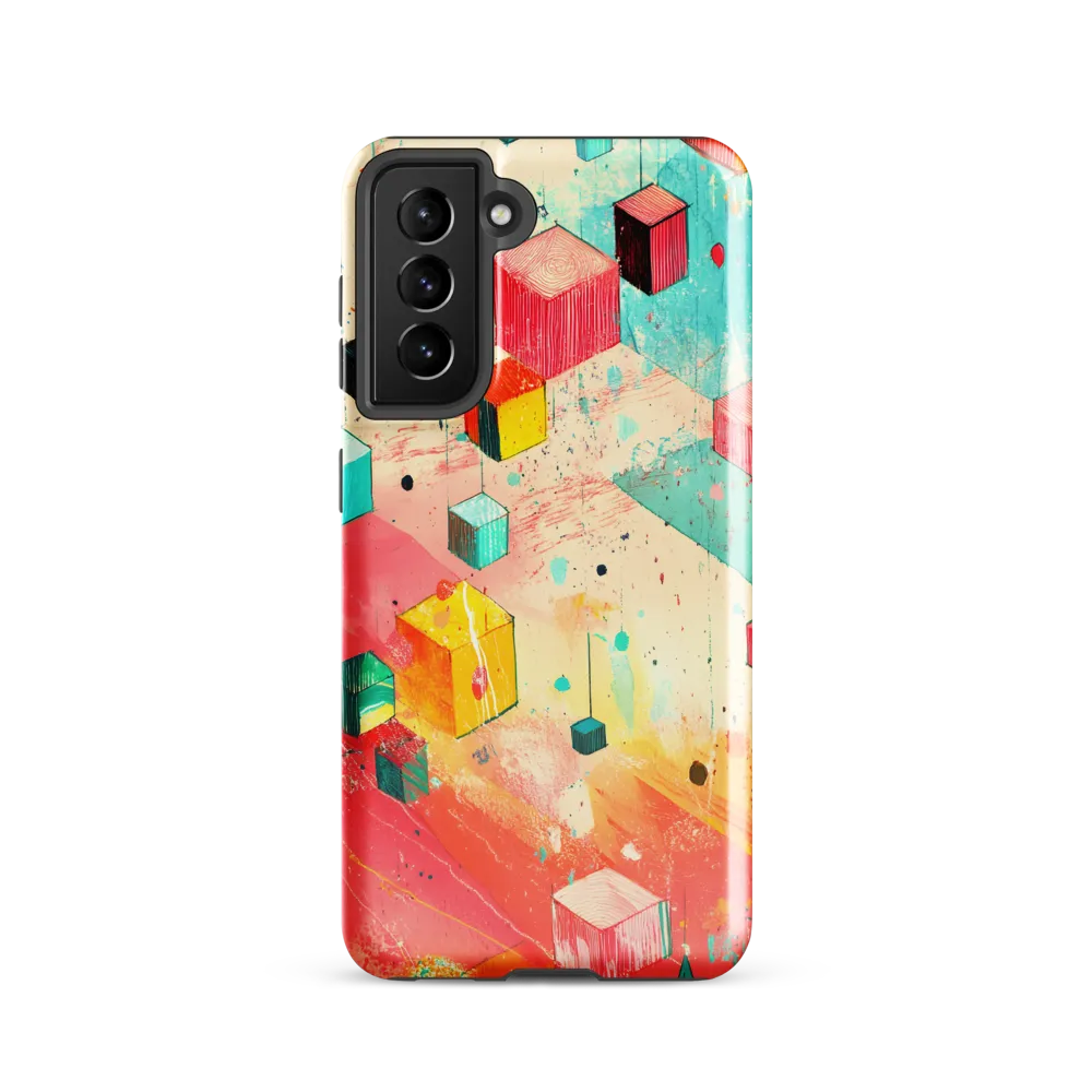 Suspended Cubes in Colorful Abstraction