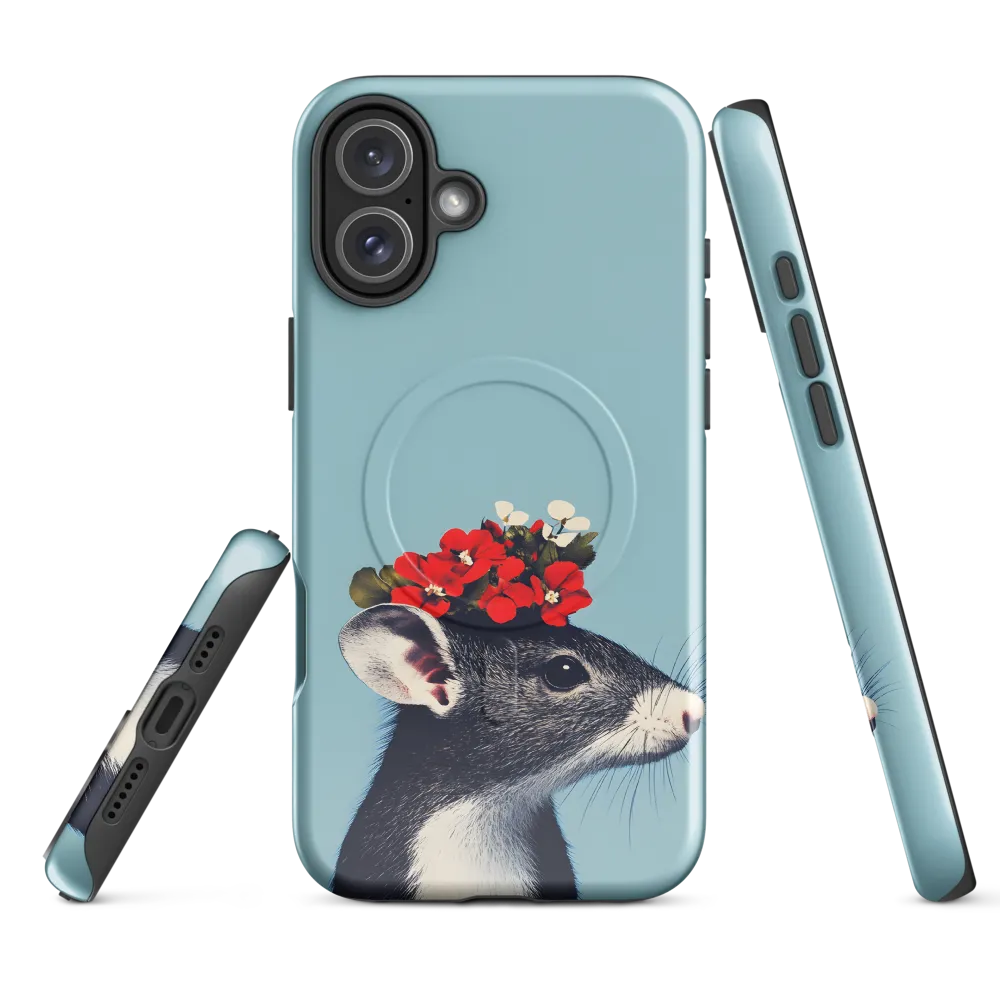 Whimsical Flora: A Mouse's Floral Crown