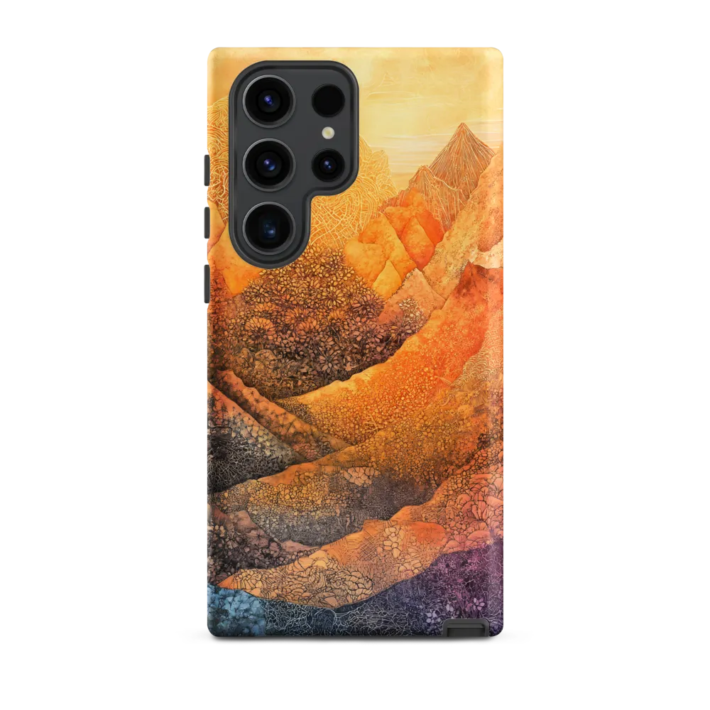 Serene Peaks of Color