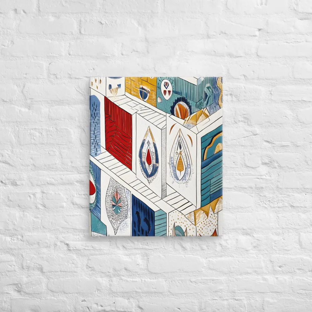 Symphony of Geometric Harmony | Canvas | 20″×24″
