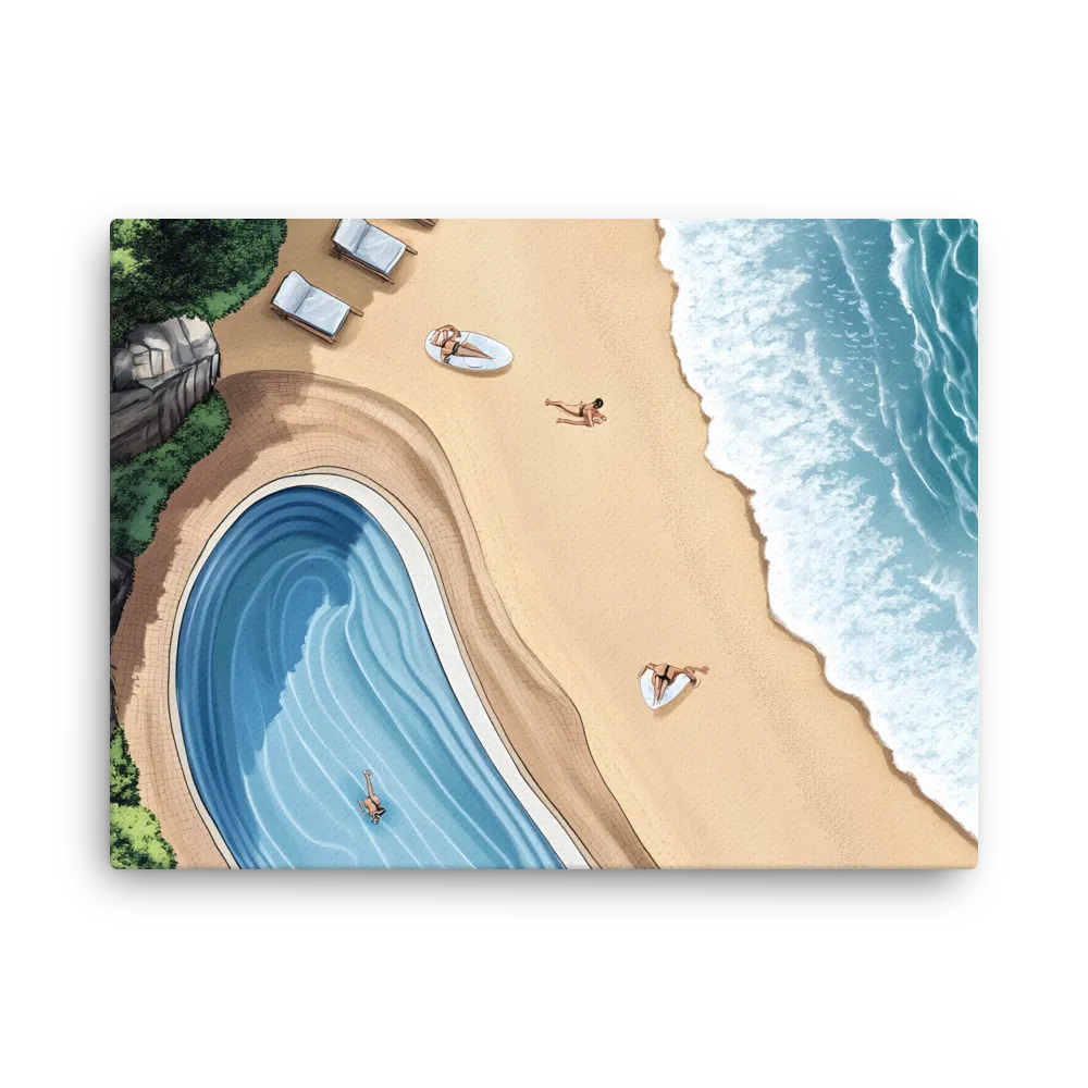 Serenity by the Shore | Thin Canvas | 18″×24″