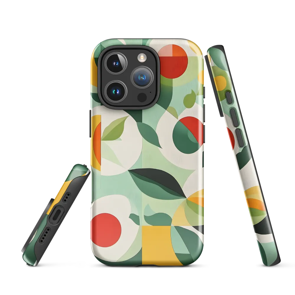 Harmony in Shapes: A Playful Abstract Design | Phone Case |  16 Pro | Tough Case | Glossy