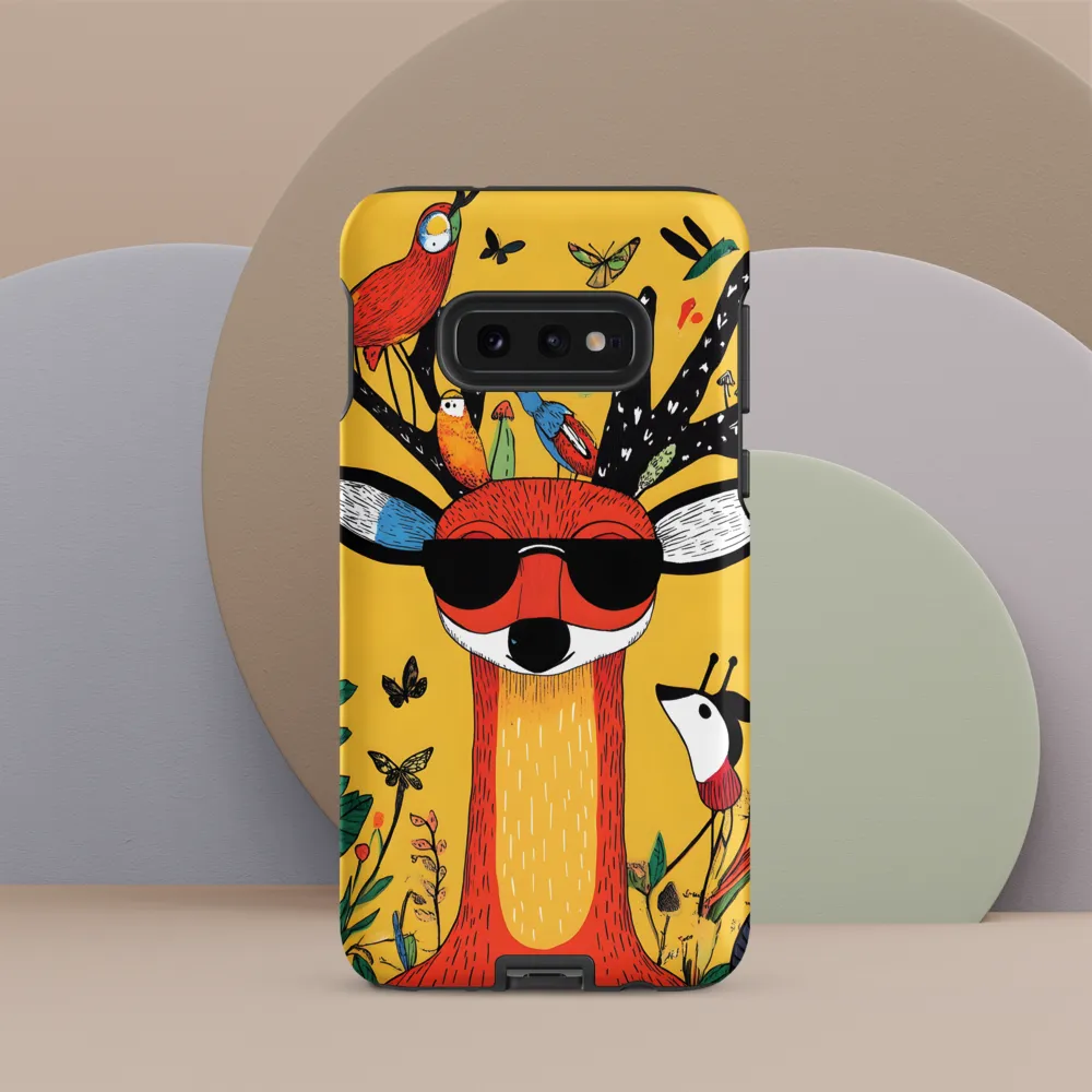 Playful Deer with Sunglasses