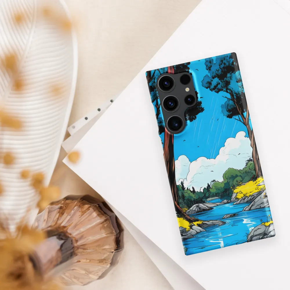Tranquil River in a Comic Landscape