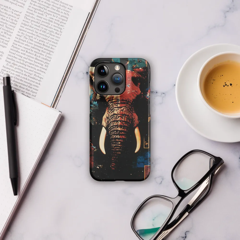 Majestic Mosaic: The Elephant | Phone Case |  15 Pro | Snap Case | Matte