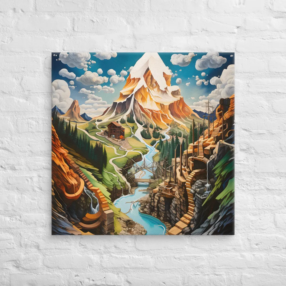 Mountain Reverie | Canvas | 30″×30″