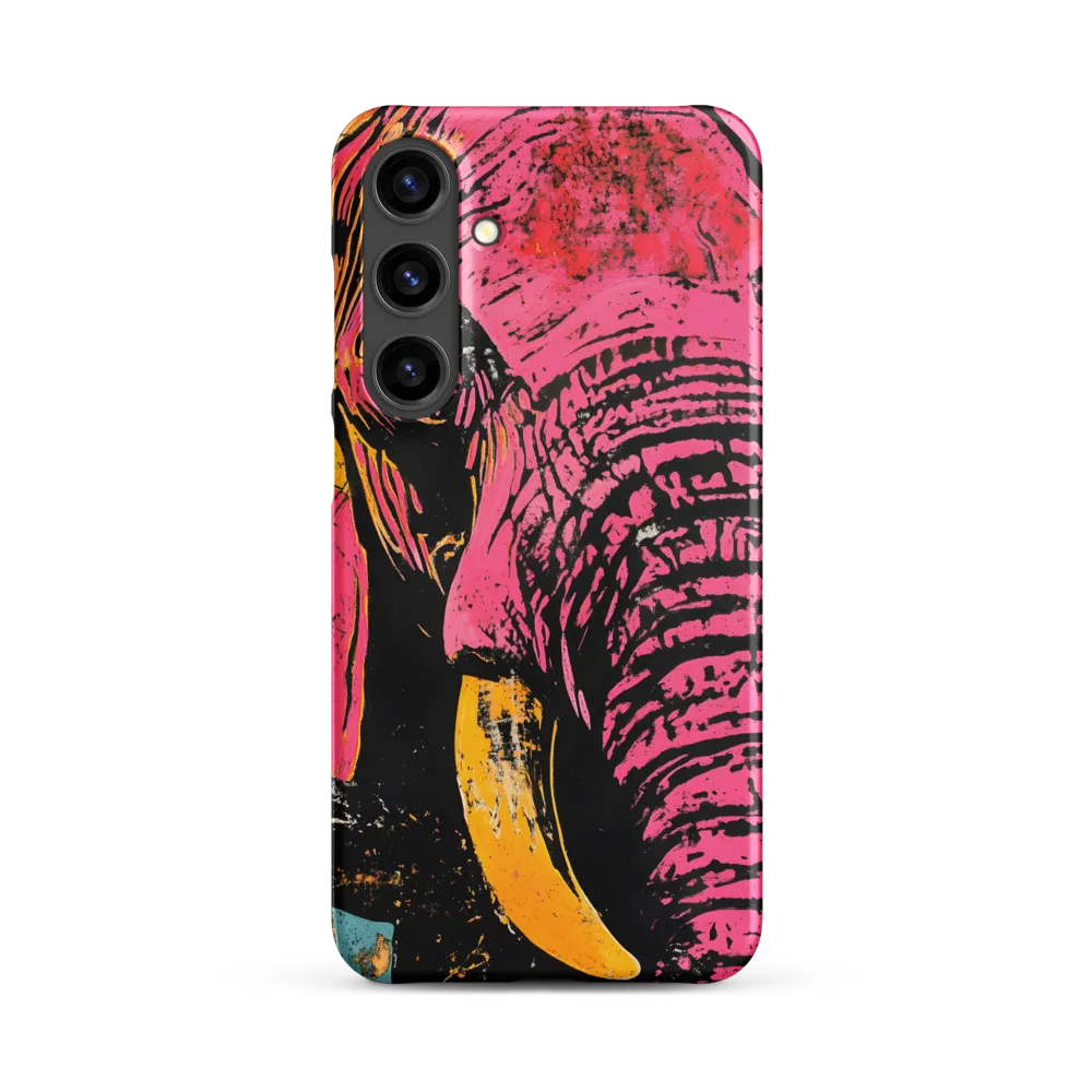 Bold Encounter: The Vibrant Elephant | Phone Case |  S24 Plus | Snap Case | Matte