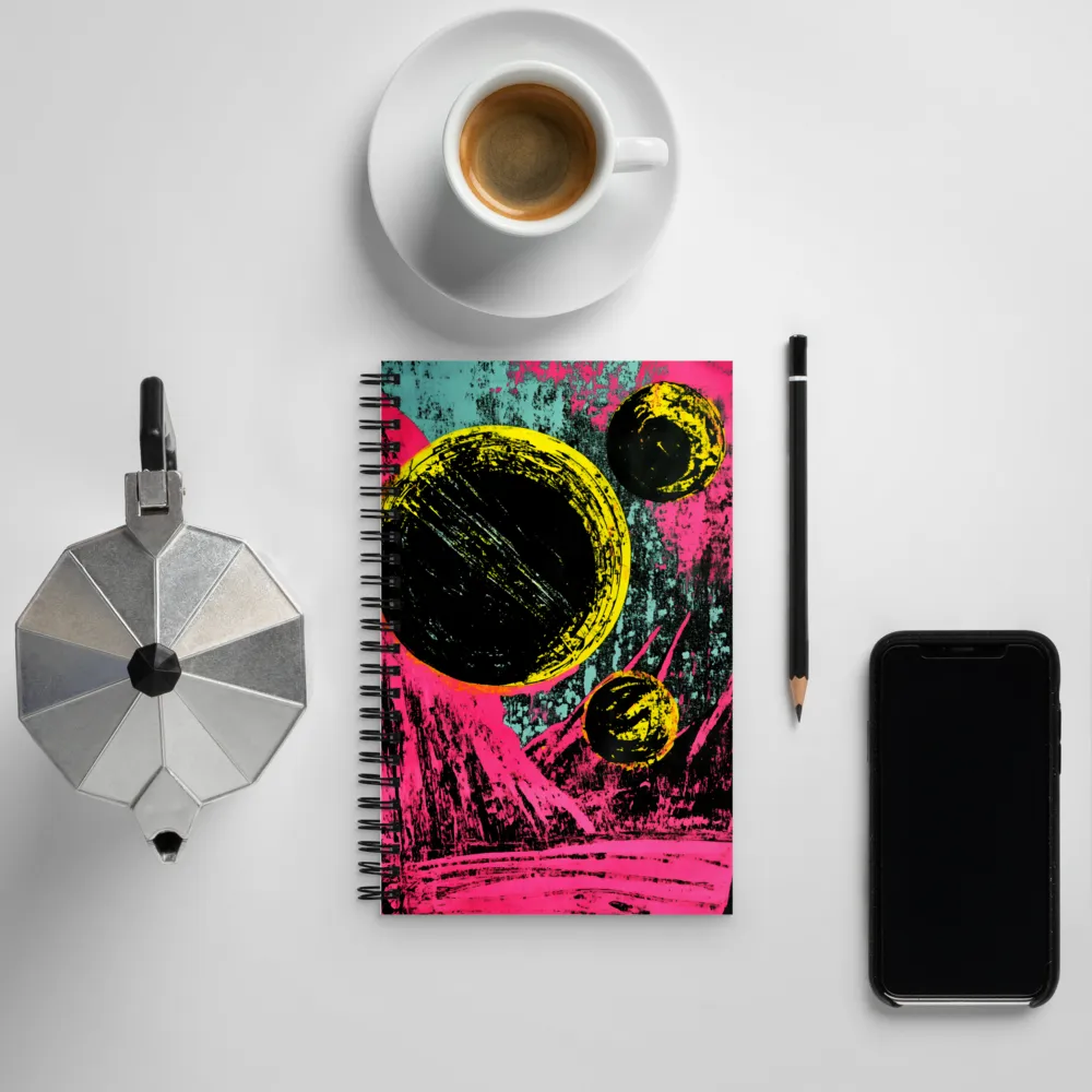 Cosmic Dance: An Abstract Exploration | Spiral Notebook