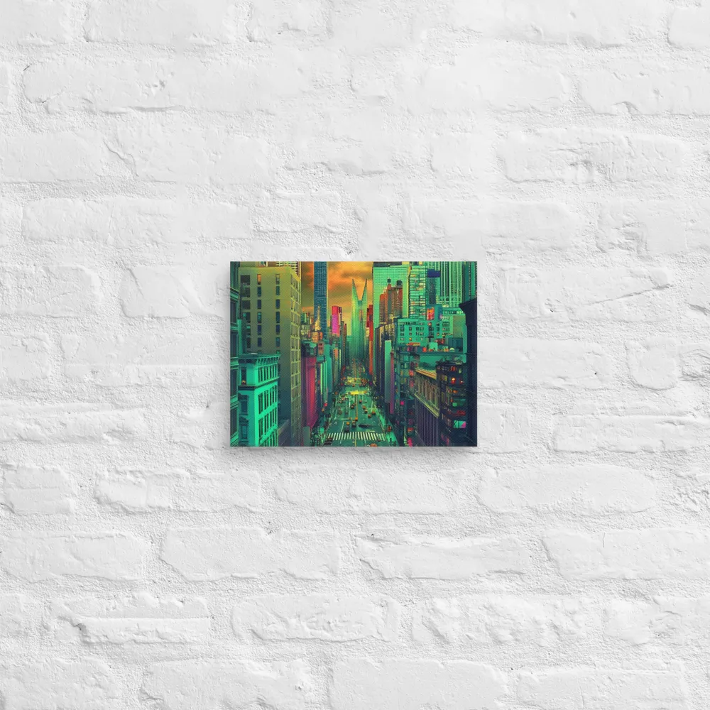 Urban Surrealism: Neon Dreams | Canvas | 9″×12″