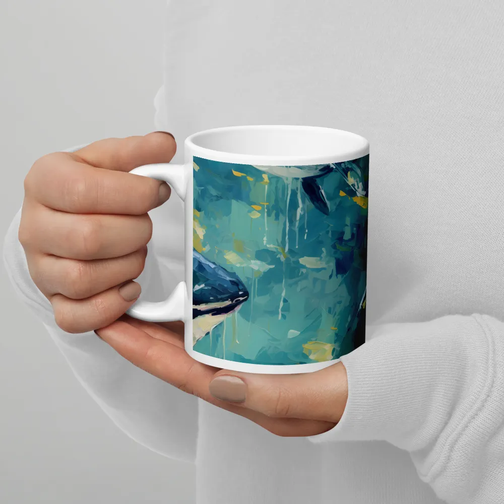 Harmony of the Ocean: Whales in Motion | Mugs | Multiple Sizes & Colors